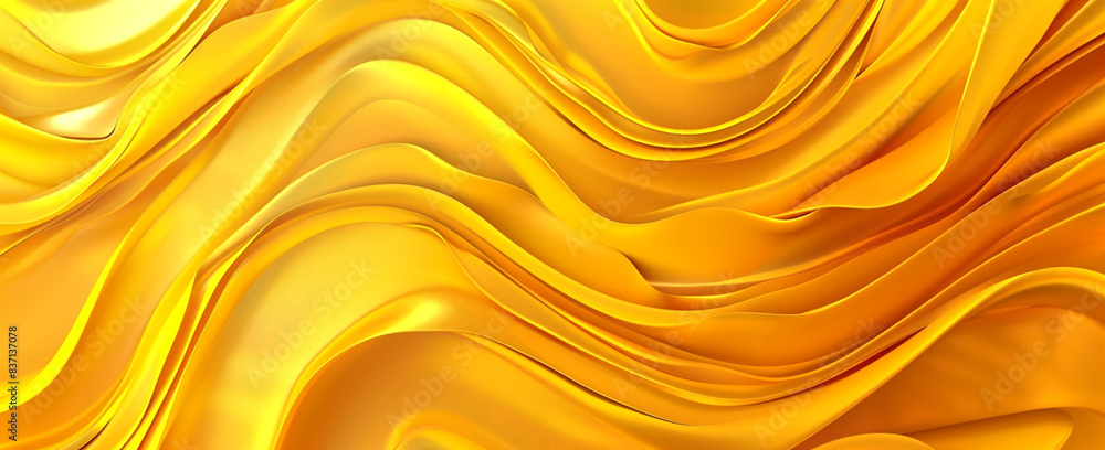 A yellow wave with a gold background A yellow wave with a gold background