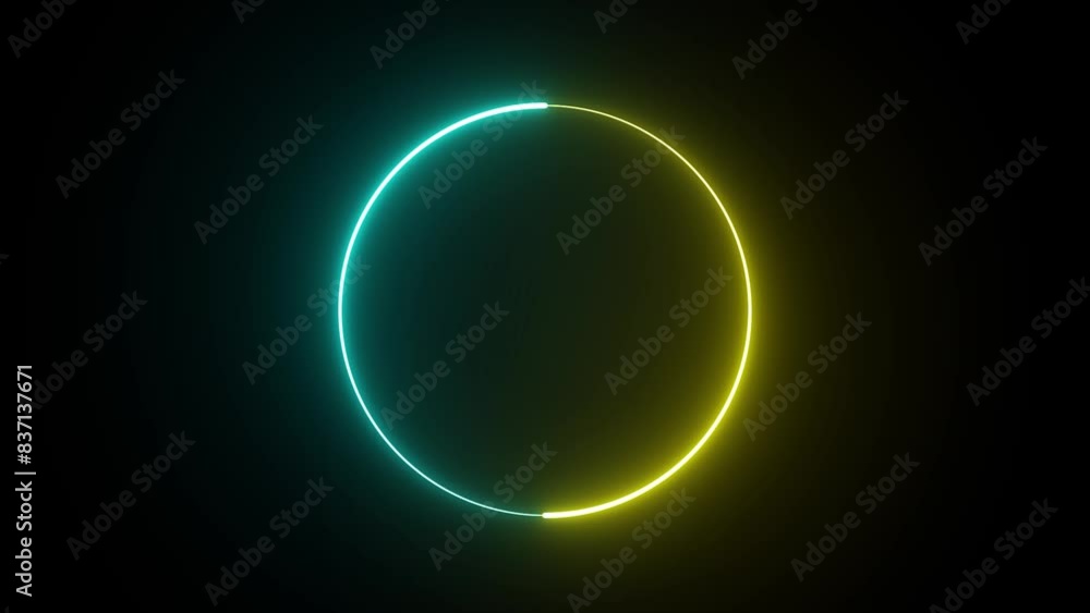 Round neon yellow and green frame against the black background of following .A circular neon frame made of moving neon lights. Empty frame electric power round border glowing, burning flame sign. Round neon yellow and green frame against the black background of following .A circular neon frame made of moving neon lights. Empty frame electric power round border glowing, burning flame sign.