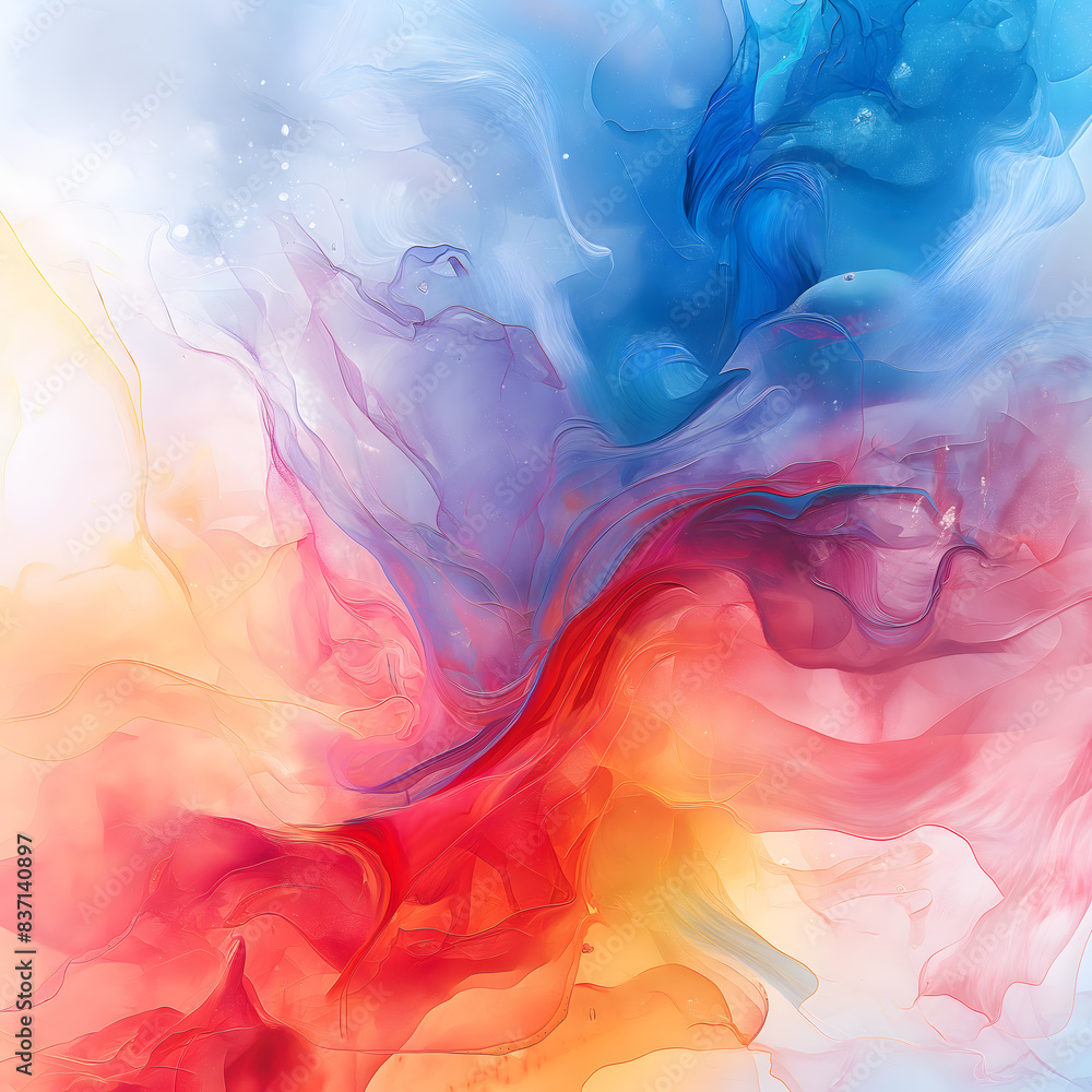 Obraz premium Multicolored Abstract Watercolor Background Texture