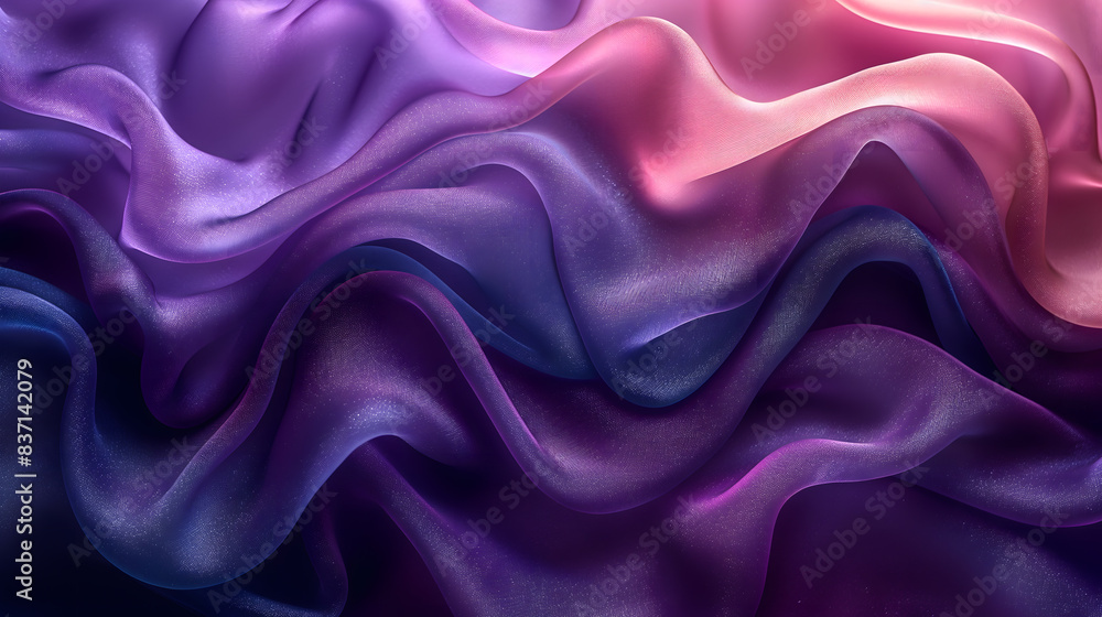Obraz premium Mesmerizing Abstract Waves in a Vibrant Color Shift
