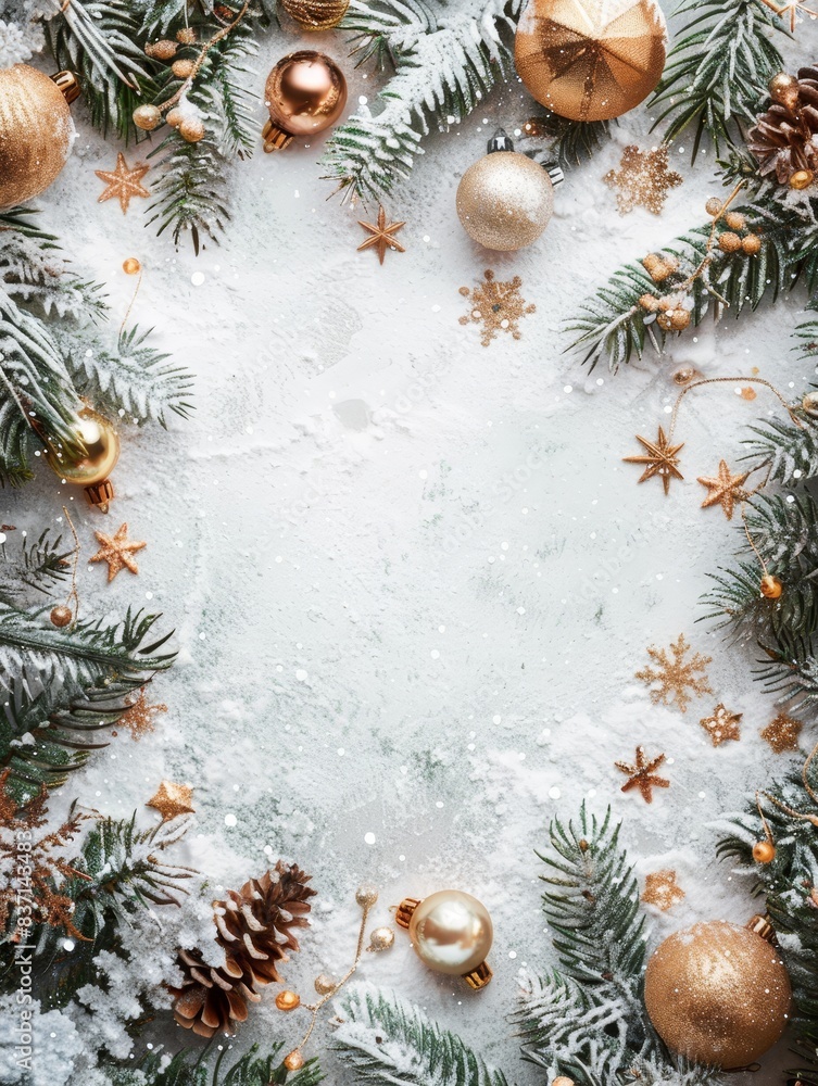 Festive decorations with glittery stars and red ribbons on white. Festive decorations with glittery stars and red ribbons on white.