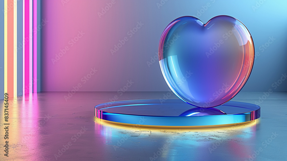 A Mesmerizing Glowing Love Symbol A Mesmerizing Glowing Love Symbol