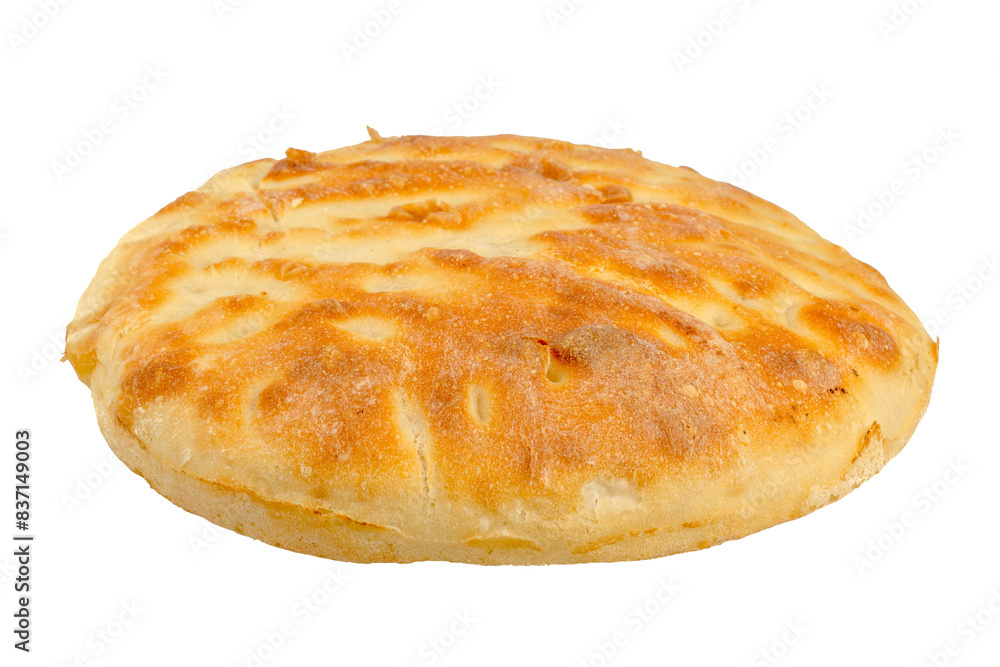 Handmade wheat bread isolated on white background Handmade wheat bread isolated on white background
