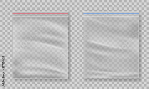 Plastic bag isolated on transparent background.
