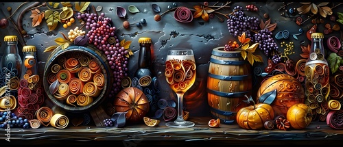 Paper Quilling, A captivating story unfolds as a master brewer perfects the art of brewing, crafting beers that tell tales of history, culture, and innovation., Hyperrealism