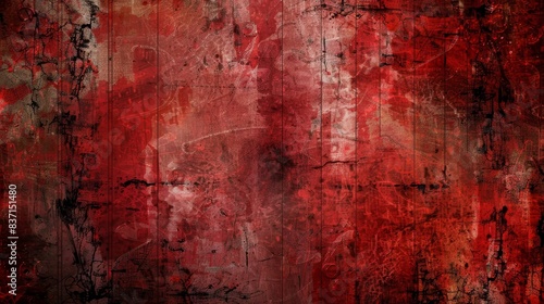 Weathered red wall texture  abstract grunge background