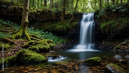  About stumbling upon a hidden waterfall in the heart of the forest ai_generated