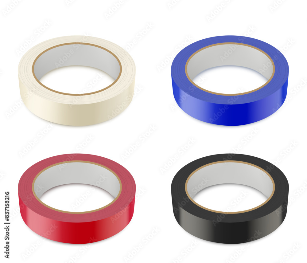 roll of scotch tape isolated on white roll of scotch tape isolated on white