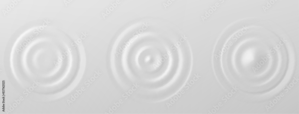 Splash ripple waves water surface decoration grey vector background illustration