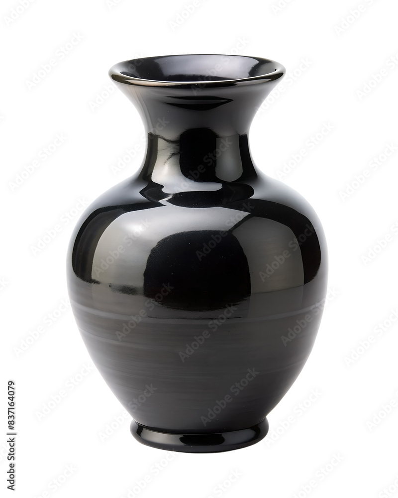 black vase isolated on background black vase isolated on background