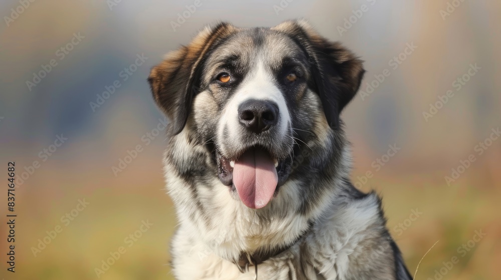 Stylish Alabai Breed Dog Portrait Generative AI Stylish Alabai Breed Dog Portrait Generative AI