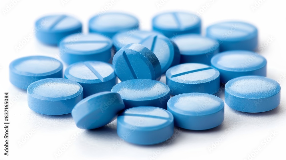 Stylish Blue Pills on a Raw Background for Health and Wellness Concepts Generative AI Stylish Blue Pills on a Raw Background for Health and Wellness Concepts Generative AI