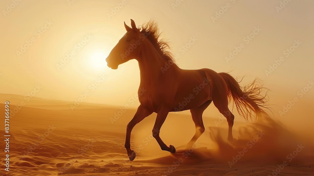 majestic arabian horse running in desert equestrian power and freedom concept 1 majestic arabian horse running in desert equestrian power and freedom concept 1