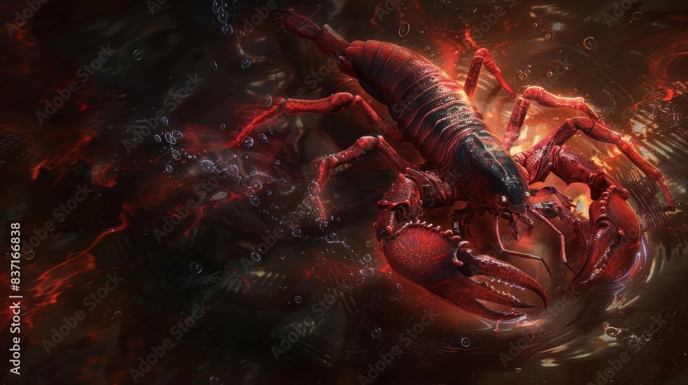 Mysterious Scorpion Illustration for Passion and Power Concepts Generative AI Mysterious Scorpion Illustration for Passion and Power Concepts Generative AI