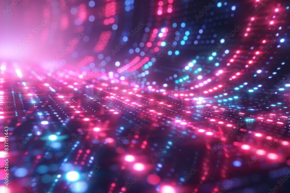 Digital Binary Technology Background created with Generative AI Digital Binary Technology Background created with Generative AI