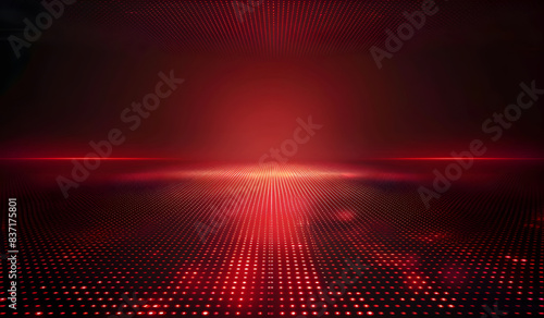 Abstract matrix red background