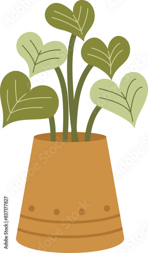 House plant, potted plant icon.