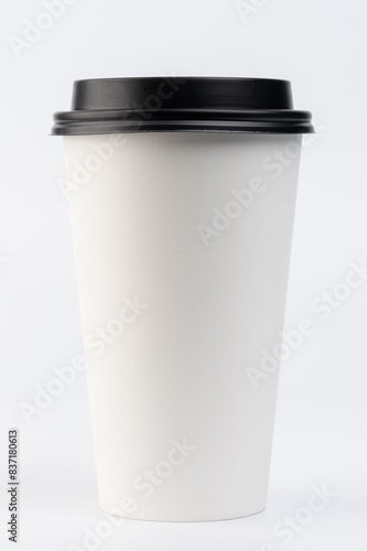 Generic paper cup with plastic lid © PixieMe
