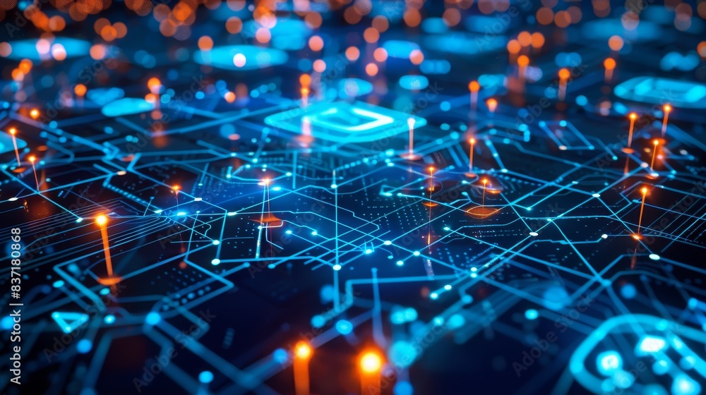 Electric Jungle: The pathways of the motherboard are like the dense underbrush of a jungle, teeming with the life and energy of digital ecosystems. Electric Jungle: The pathways of the motherboard are like the dense underbrush of a jungle, teeming with the life and energy of digital ecosystems.