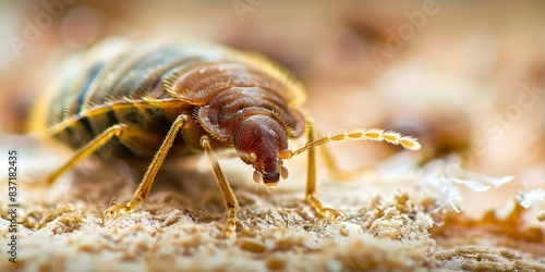 Effective Chemical-Free Methods Used by Professional Pest Control for Bed Bug Removal. Concept Heat Treatment, Steam Cleaning, Vacuuming, Diatomaceous Earth, Encasement Protectors photo