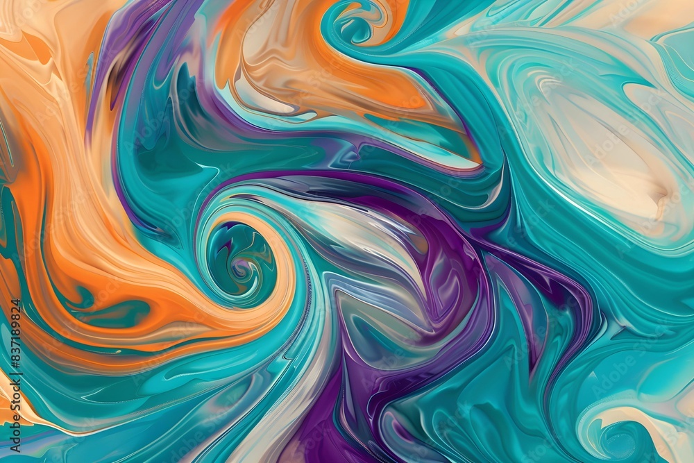 Fototapeta premium abstract background with waves