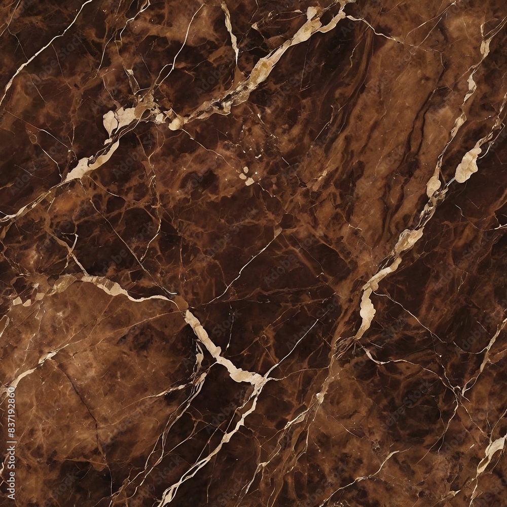 Fototapeta premium High-quality dark brown marble background - Textured and detailed brown marble design
