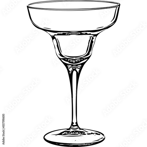 empty margarita glass