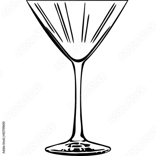 empty martini glass