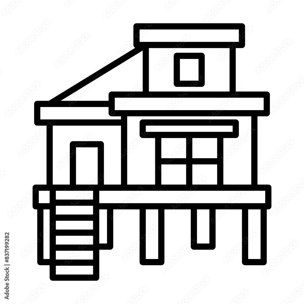 Beach House Lineart