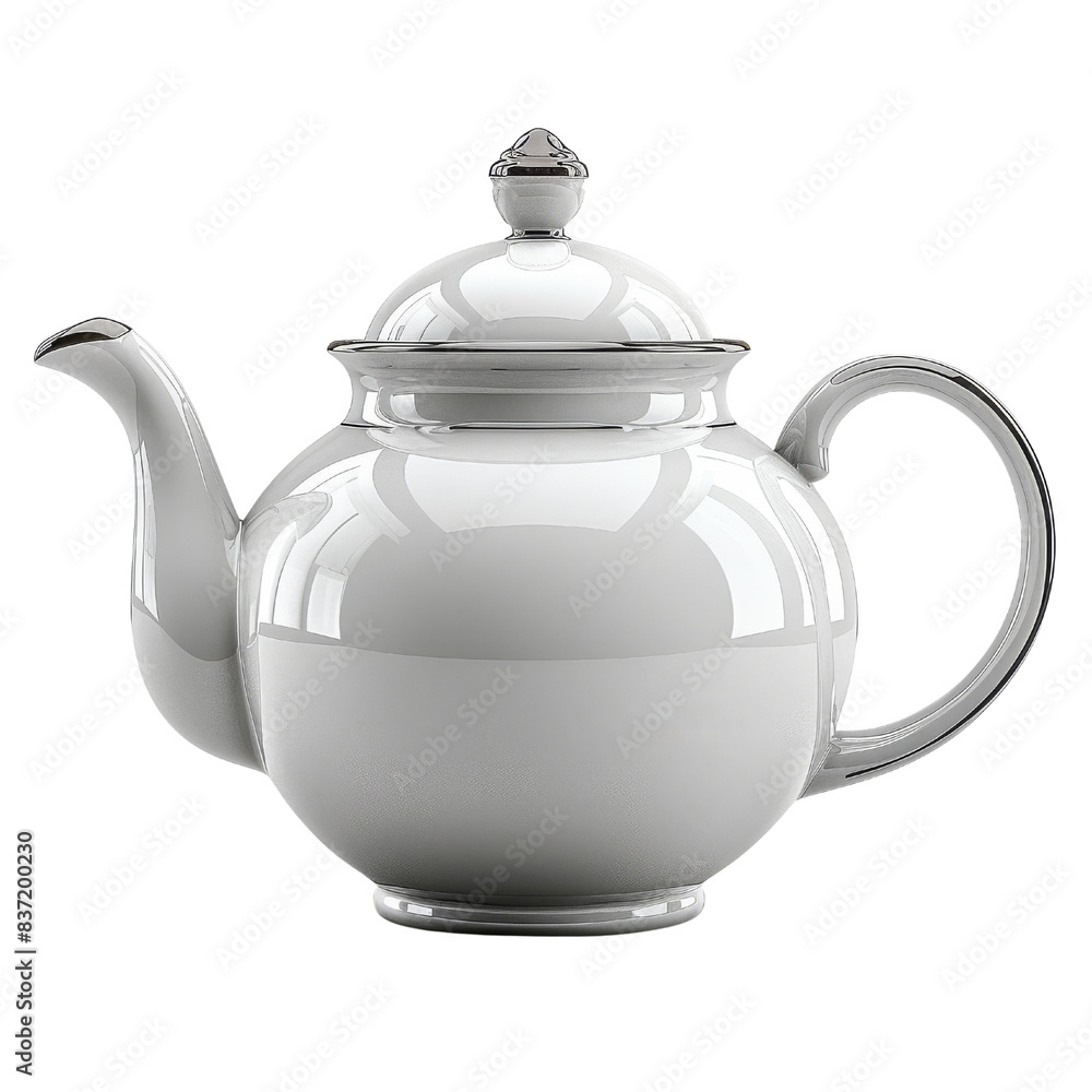 A classic white porcelain teapot with a simple design and a shiny finish. Perfect for brewing tea or coffee. A classic white porcelain teapot with a simple design and a shiny finish. Perfect for brewing tea or coffee.
