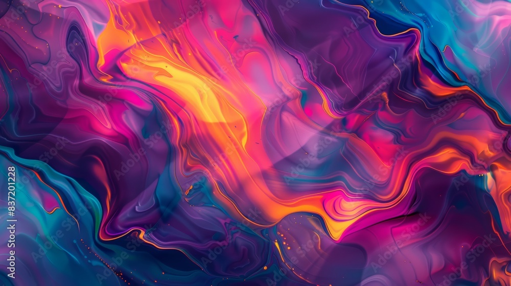 Vivid streams of fluid motion, abstract colorful background Vivid streams of fluid motion, abstract colorful background