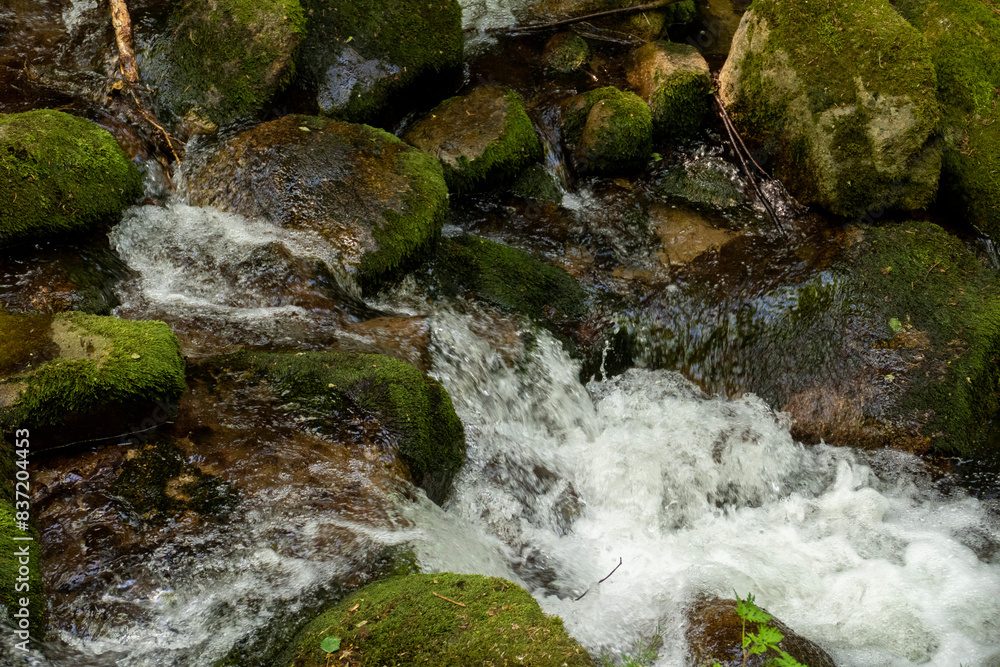 Fluß Grobbach in Baden-Baden zum Wasserfall Geroldsau Fluß Grobbach in Baden-Baden zum Wasserfall Geroldsau