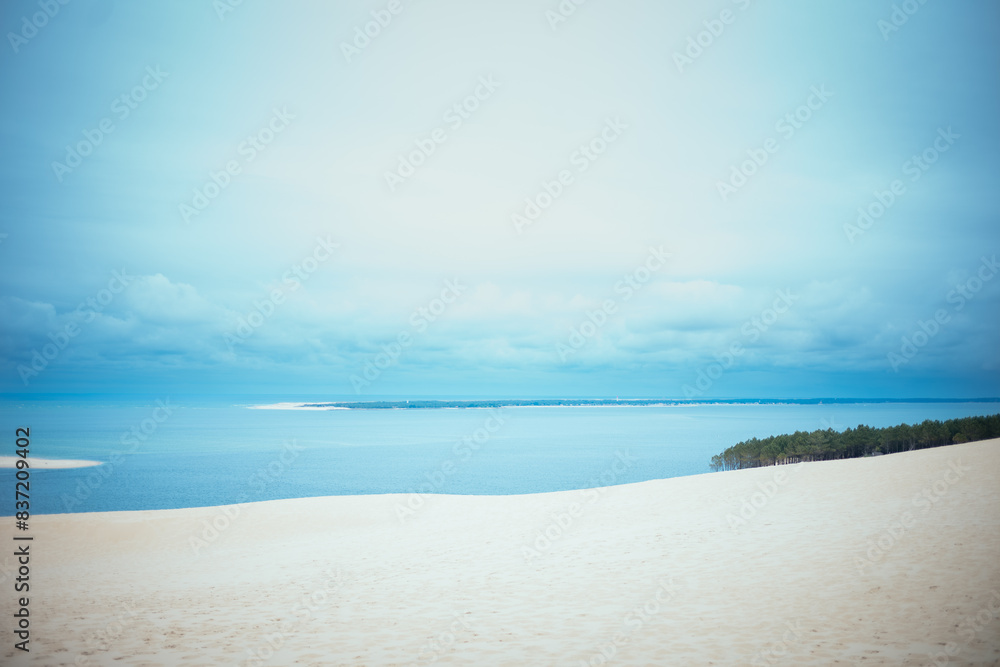 Naklejka premium Dune du Pilat, Frankreich, Arcachon