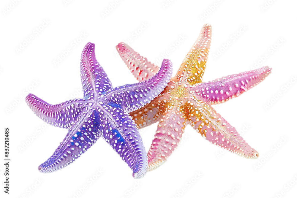 Colorful starfish, clip art, png, cutout, isolated on transparent background Colorful starfish, clip art, png, cutout, isolated on transparent background