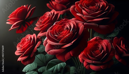 Vibrant Red Roses