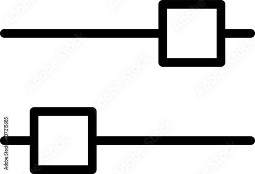 Set of toggle icons. Toggle switch line icon. Switch on and off slider. Switch Button Icon for Devices User Interface. Isolated Vector illustration.