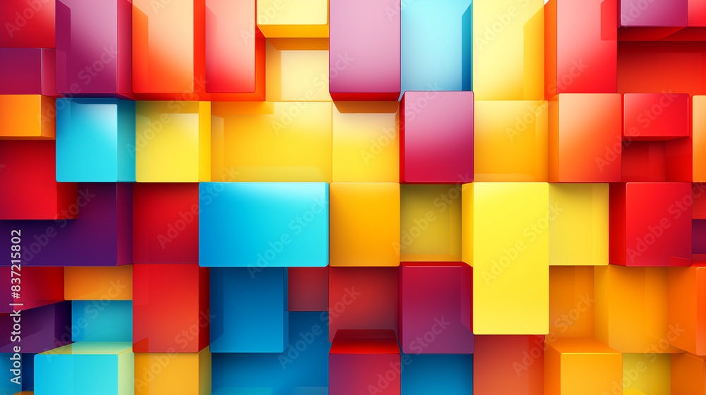 Geometric Abstract Image Pattern Background, Interlocking Squares in Primary Colors, Texture, Wallpaper, Background, Cell Phone Cover and Screen, Smartphone, Computer, Laptop, 16:9 Format - PNG Geometric Abstract Image Pattern Background, Interlocking Squares in Primary Colors, Texture, Wallpaper, Background, Cell Phone Cover and Screen, Smartphone, Computer, Laptop, 16:9 Format - PNG