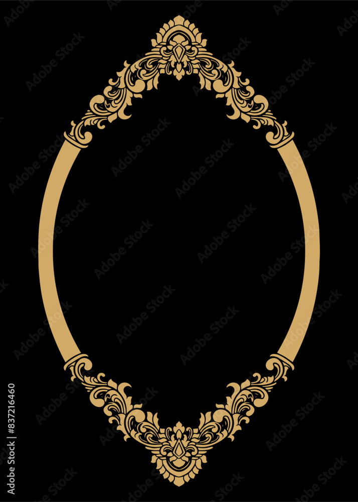 Luxury frame Ornament wedding decoration