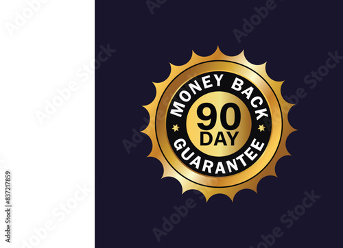 90 Day Money Back Guarantee Premium Quality Vector Design 