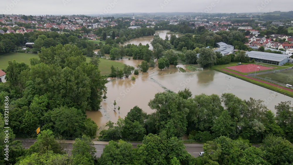 Pfaffenhofen Ilm as one of the city which was injured by the water flood in 2024 Pfaffenhofen Ilm as one of the city which was injured by the water flood in 2024