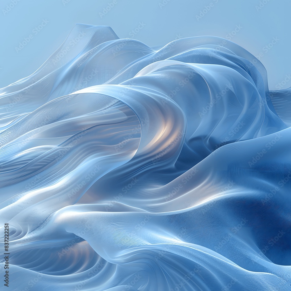 Obraz premium Clean and calm icy blue textured background for healthcare.