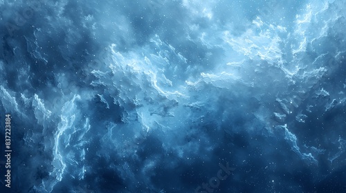 Clear and calm blue background with subtle texture, perfect for tech designs. photo