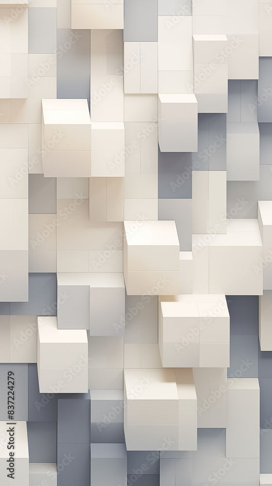 Geometric Abstract Image Pattern Background, Isometric Cubes in Neutral Tones, Texture, Wallpaper, Background, Cell Phone Cover and Screen, Smartphone, Computer, Laptop, 9:16 Format - PNG Geometric Abstract Image Pattern Background, Isometric Cubes in Neutral Tones, Texture, Wallpaper, Background, Cell Phone Cover and Screen, Smartphone, Computer, Laptop, 9:16 Format - PNG