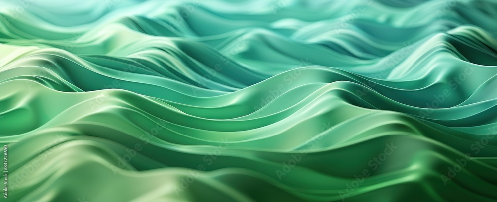 abstract green waves background illustration abstract green waves background illustration