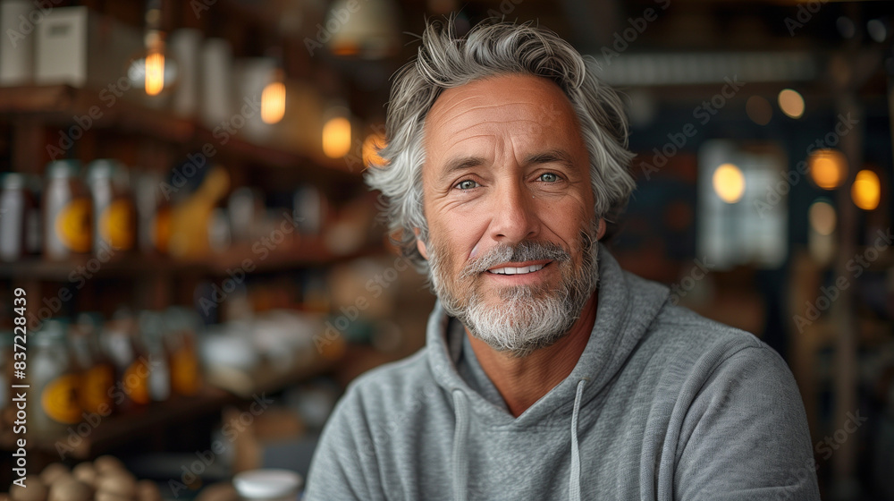 Senior man in Store Senior man in Store