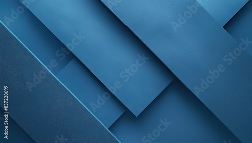 Blue geometric background with diagonal shapes