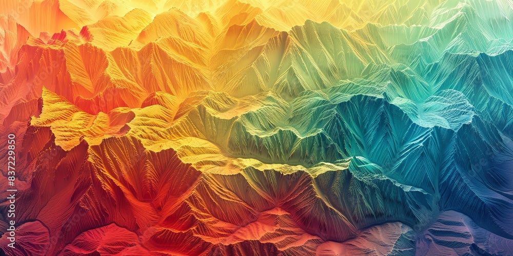 Radiant Infrared Topography of Mountains Radiant Infrared Topography of Mountains