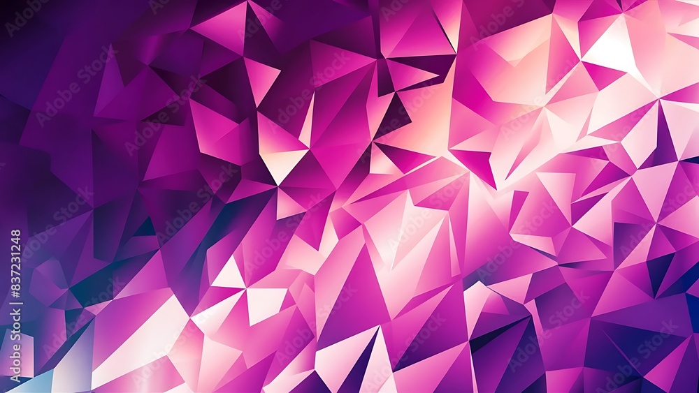 Vibrant Geometric Crystal Background with Gradient from Deep Purple to Light Pink
Vibrant Geometric Crystal Background with Gradient from Deep Purple to Light Pink
