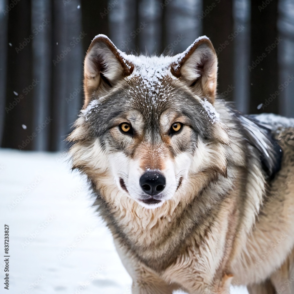Obraz premium wolf in snow
