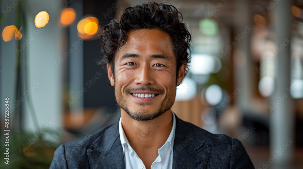 Asian man in suit at work (businessman, lawyer, manager) Asian man in suit at work (businessman, lawyer, manager)